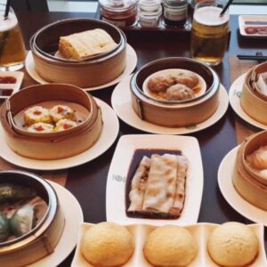 At Tim Ho Wan, they'll serve the traditional tea (for yum cha) with your dim sum.
