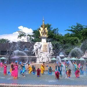 Water Splashing Festival in Xishuangbanna, China