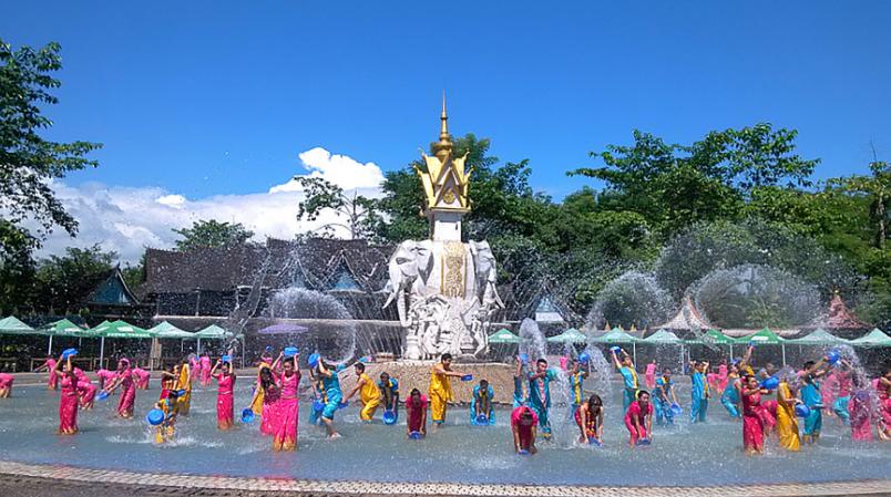 Water Splashing Festival in Xishuangbanna, China