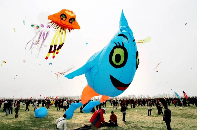 Weifang International Kites Festival attracts thousands of visitors every year.