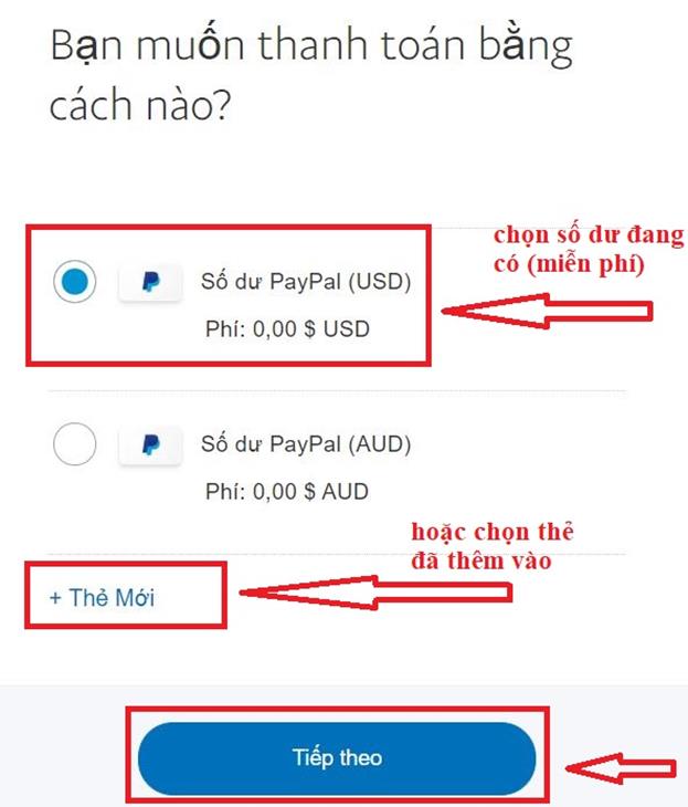 cach thanh toan paypal viet nam