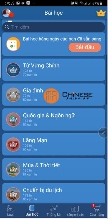Bước năm Cách sử dụng Phần mềm học tiếng Trung Mondly Languages