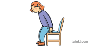 Girl Sitting Down Chair People French Oral Comprehension Classroom instructions KS1