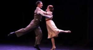 Eric Greengold and Elizabeth Troxler in Dancing Through.... Photo by McKenna C Poe
