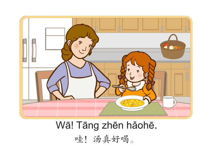 Bài 12: Truyện tranh Single Stories Level 1 好喝的汤 - Súp ngon 8 8 10