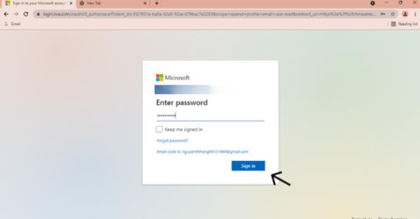 Đăng ký bằng Microsoft bước 3